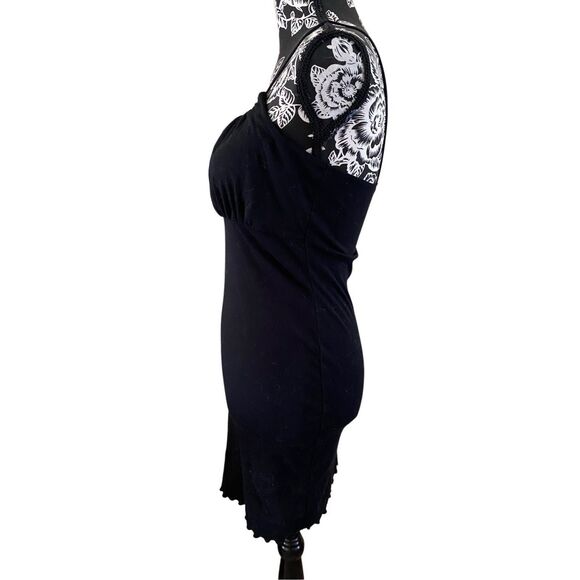 Wild Fable Black Ruffle Mini Dress Formal Party Cocktail - Picture 3 of 7